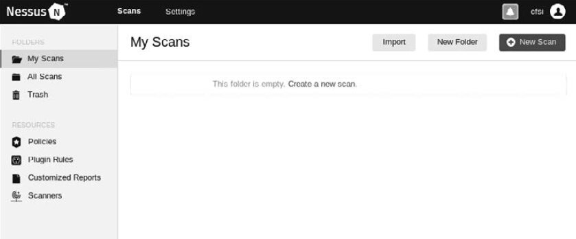 Figure 6.7. Available scan types Figure 6.7. Available scan types