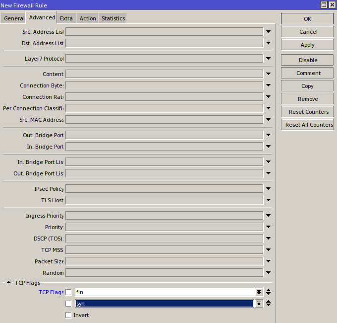 TCP flags example