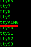 ls /dev/ | grep tty
