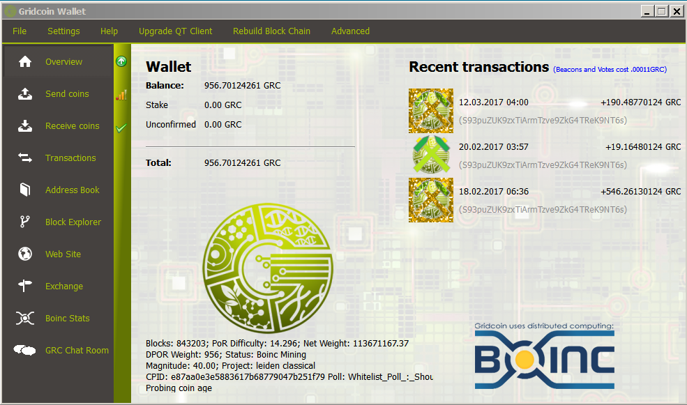 Different types of payouts in Gridcoin Different types of payouts in Gridcoin