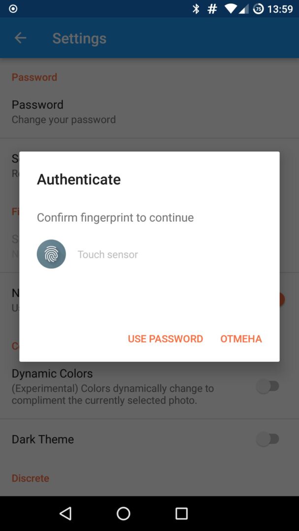 Configuring the fingerprint scanner in Focus and Solo Photo