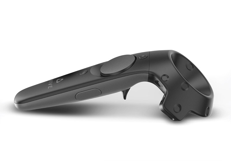 Vive controllers with a central touchpad for movement