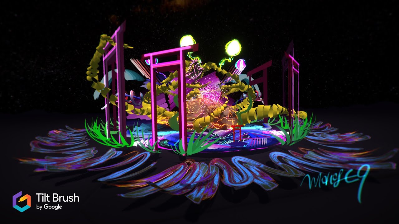 Example artwork created in Tilt Brush
