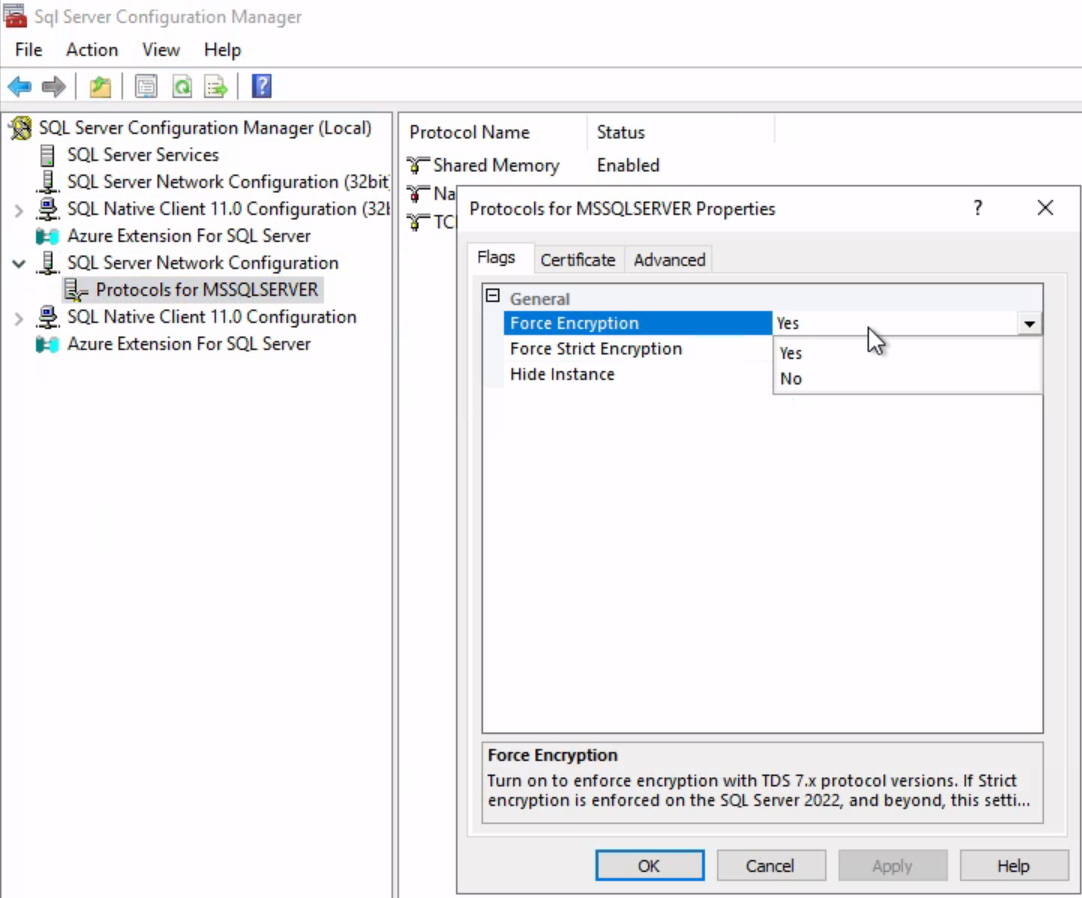 Applying Enforce Encryption