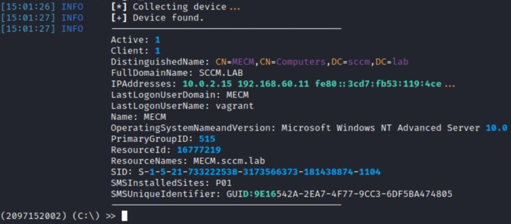 Getting unique node ID within the SCCM site