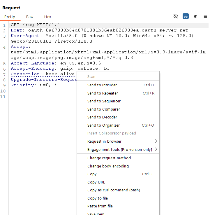 Quickly changing request type