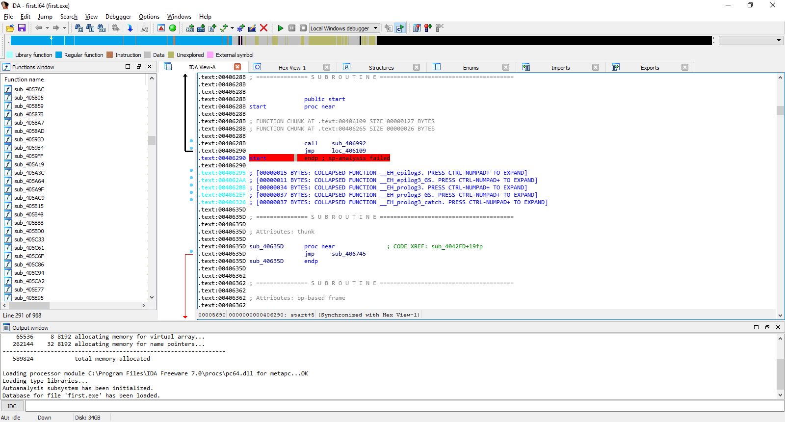Text view of IDA’s output