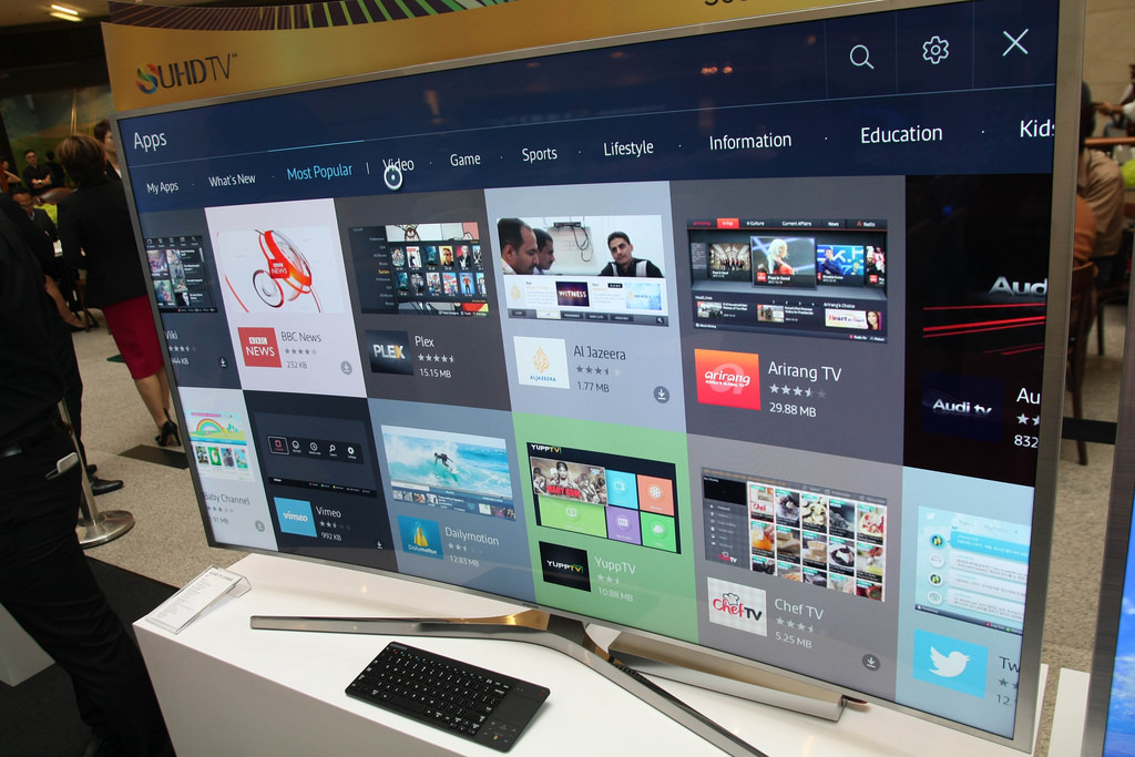 Samsung TV running Tizen