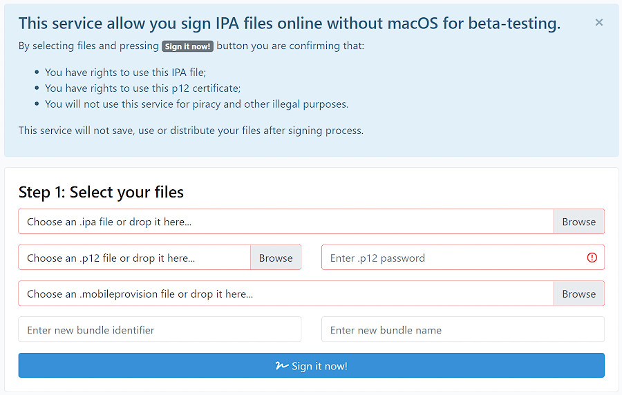 IPASign service