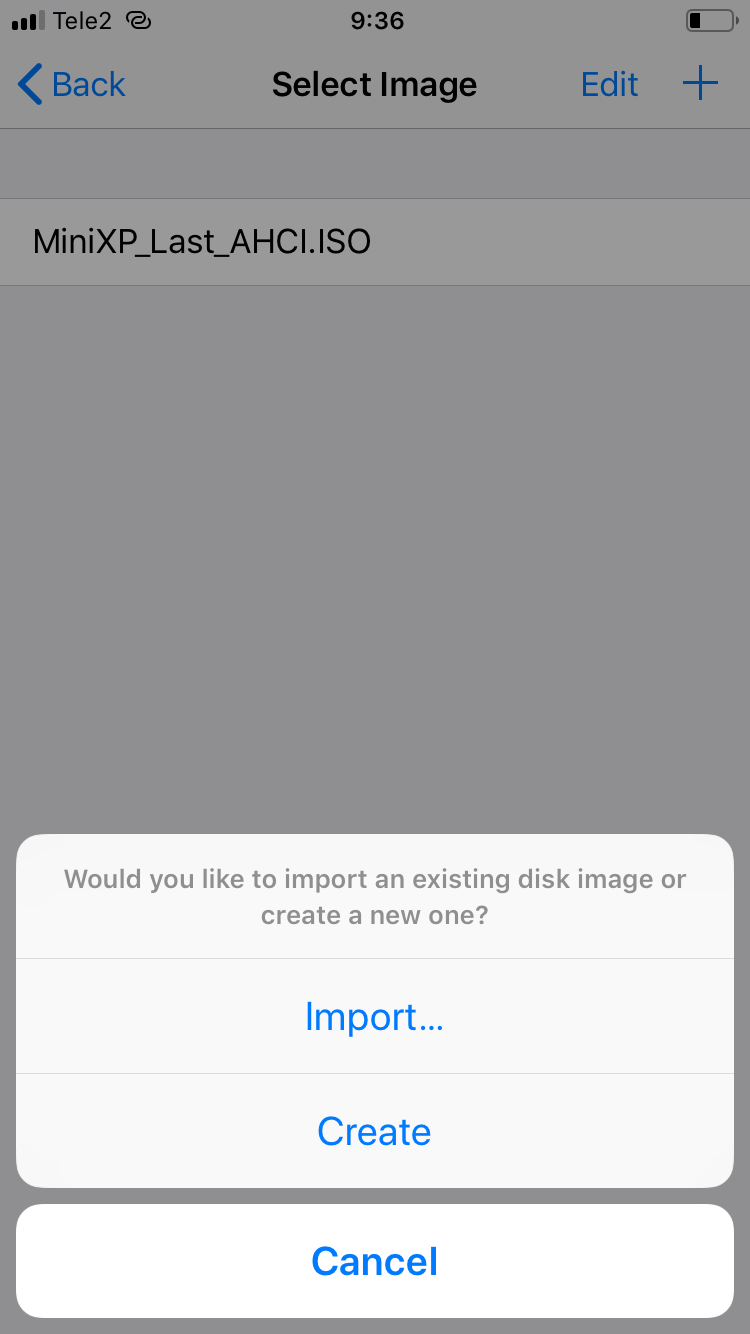 Mounting the distro ISO in UTM