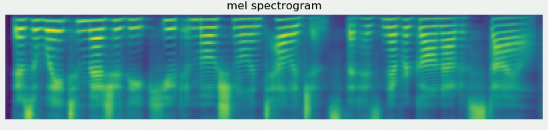 Example of a generated mel-spectrogram