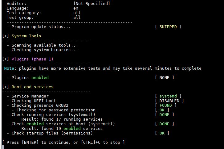 Test results for the System Tools and Boot & Services groups Test results for the System Tools and Boot & Services groups