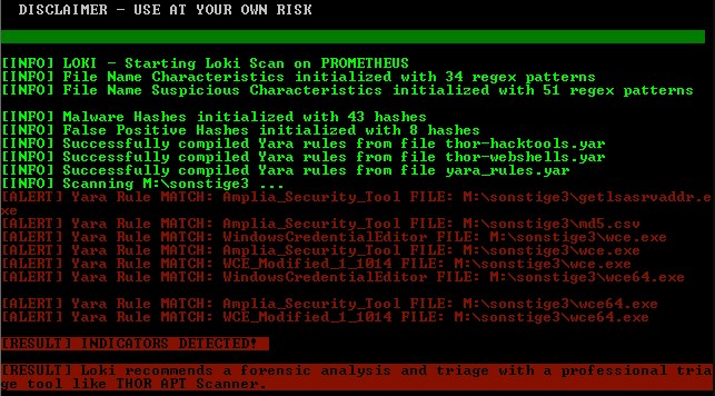Details on detected malicious files Details on detected malicious files