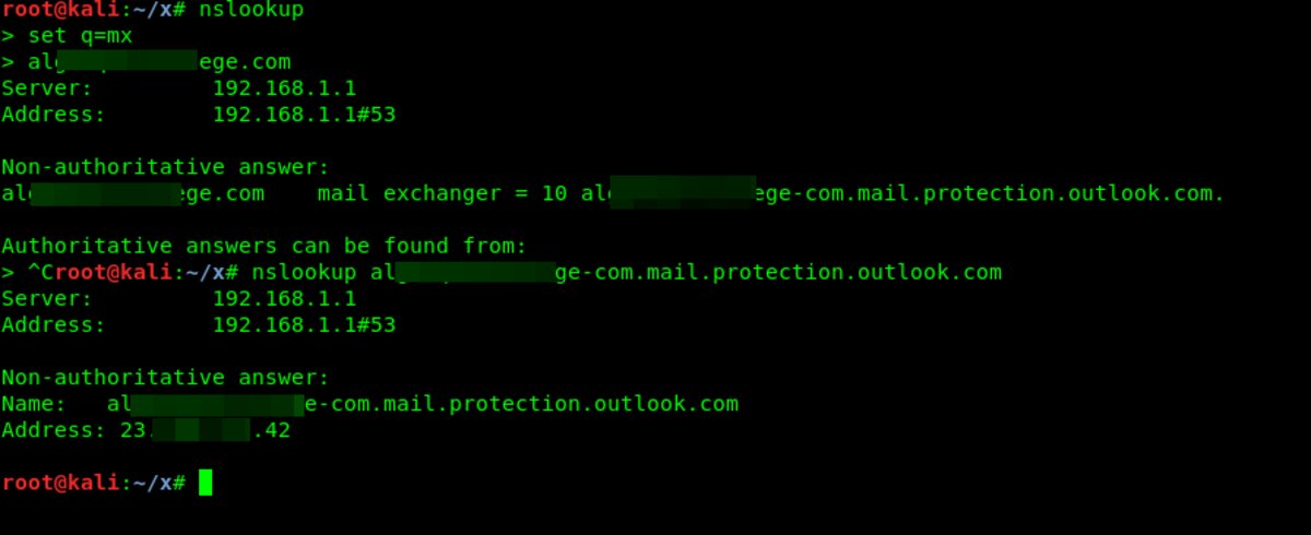 Determining the IP address of the mail server for the domain alg…ge.com