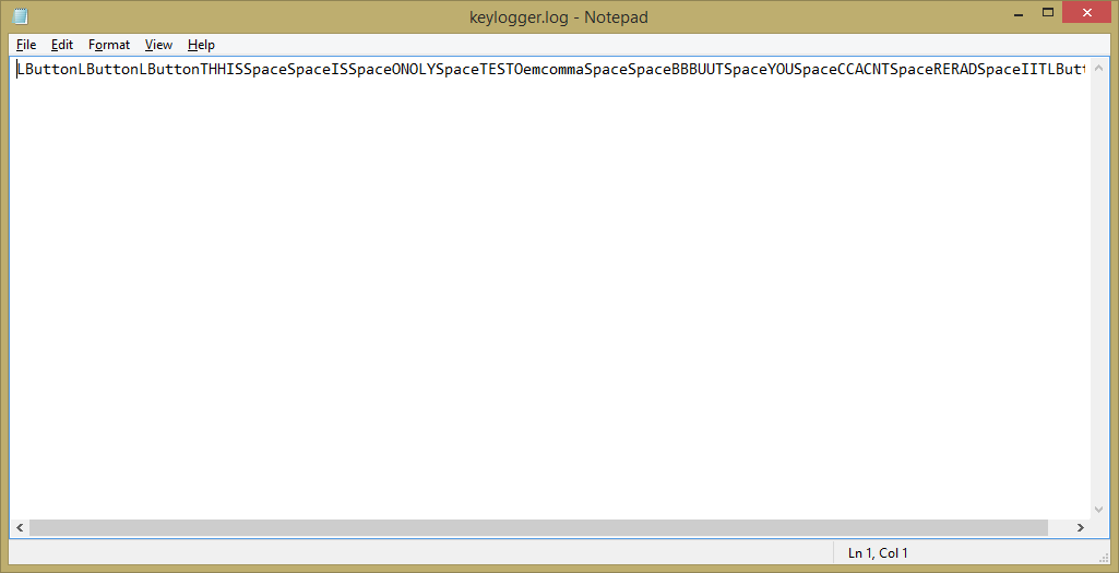 Decoding a log like this will be inconvenient