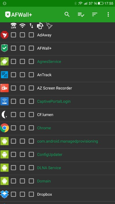 AFWall+: a true firewall for Android