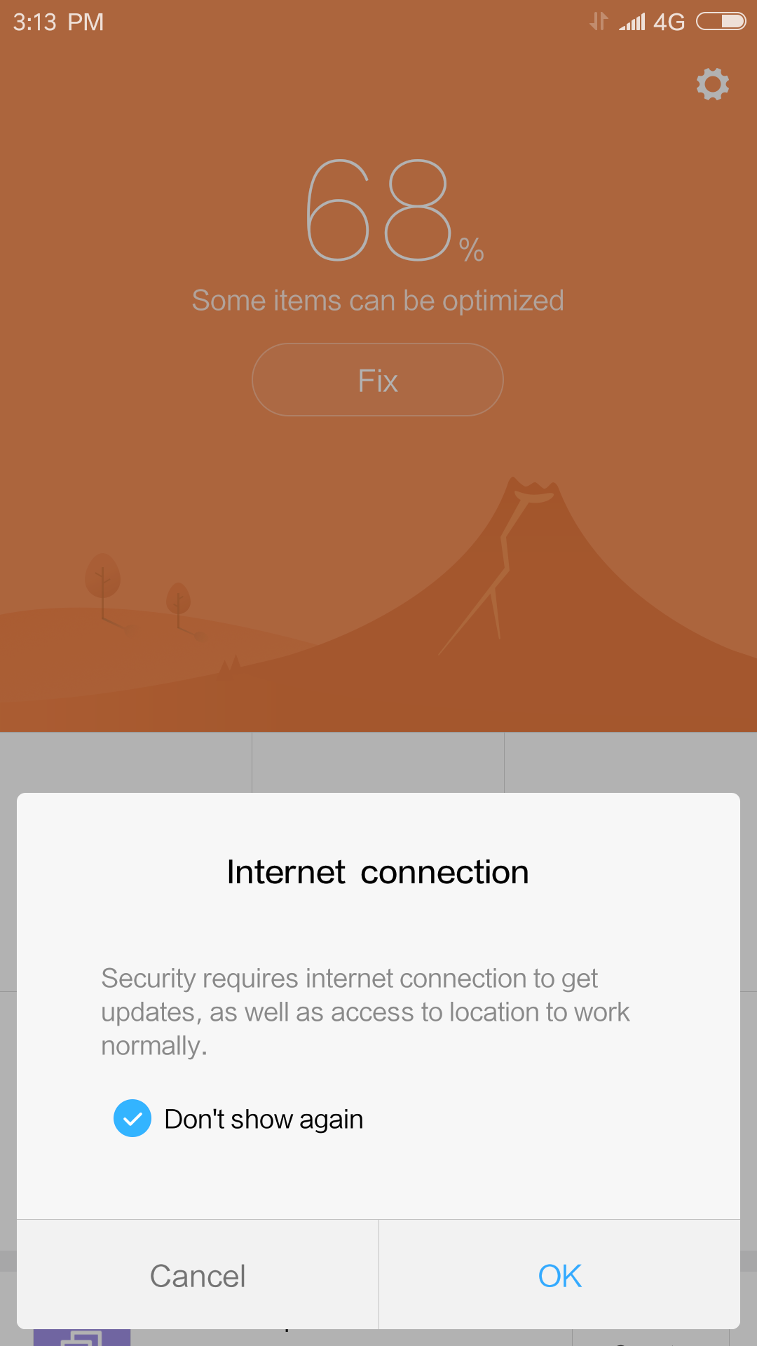 AirDroid’s permissions right after installation, and an internet-access prompt in the Weather summary.
