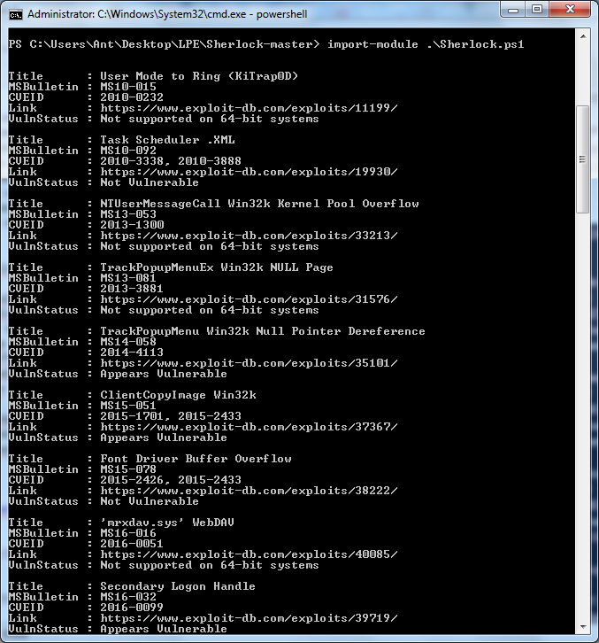 Sherlock Holmes searching for unpatched vulnerabilities Sherlock Holmes searching for unpatched vulnerabilities